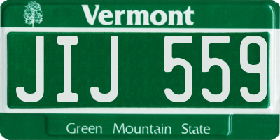 VT license plate JIJ559