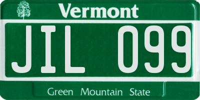 VT license plate JIL099
