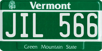 VT license plate JIL566