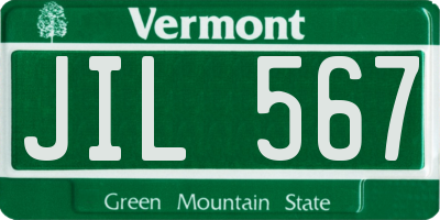 VT license plate JIL567