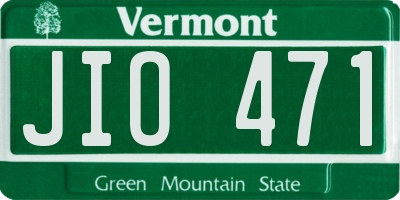 VT license plate JIO471