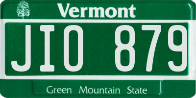 VT license plate JIO879