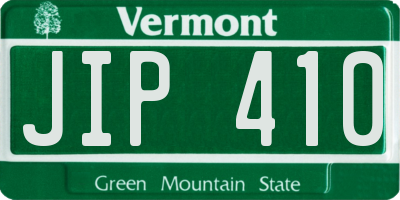 VT license plate JIP410