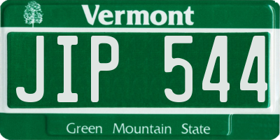 VT license plate JIP544