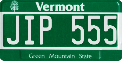 VT license plate JIP555