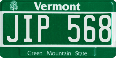 VT license plate JIP568