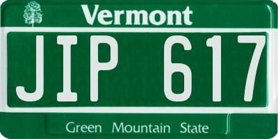 VT license plate JIP617