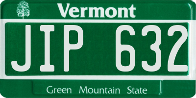 VT license plate JIP632