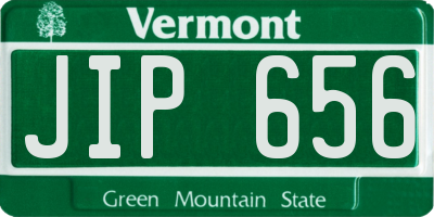 VT license plate JIP656