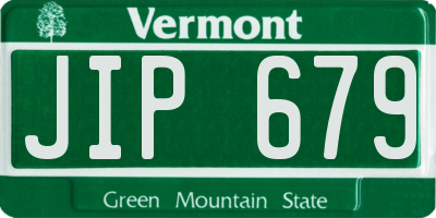 VT license plate JIP679