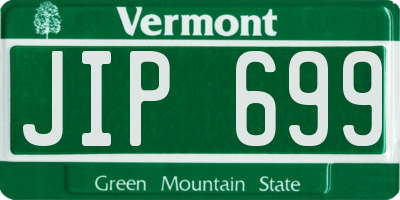 VT license plate JIP699