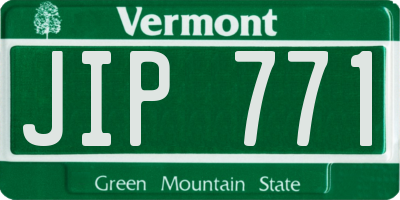 VT license plate JIP771
