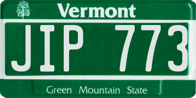 VT license plate JIP773