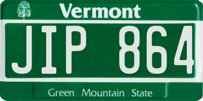 VT license plate JIP864