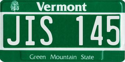 VT license plate JIS145