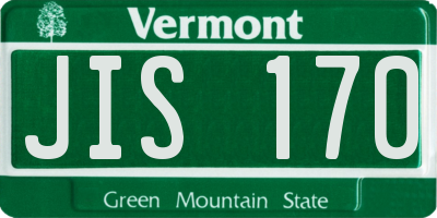 VT license plate JIS170