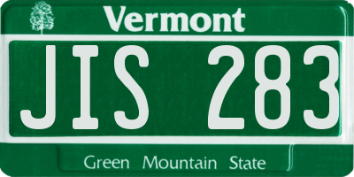 VT license plate JIS283