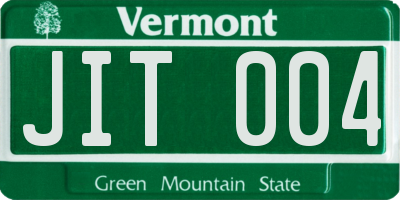 VT license plate JIT004