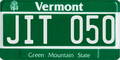 VT license plate JIT050