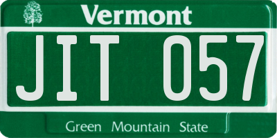 VT license plate JIT057