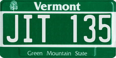 VT license plate JIT135