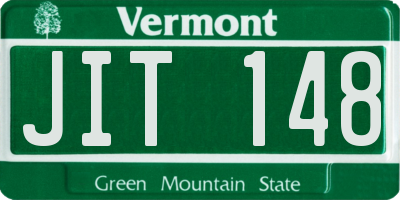 VT license plate JIT148