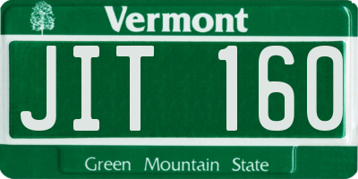 VT license plate JIT160