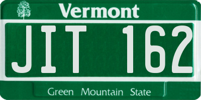 VT license plate JIT162