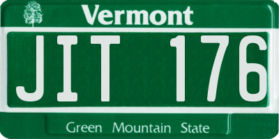 VT license plate JIT176