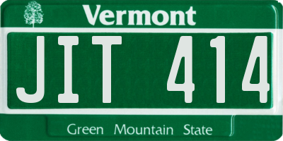VT license plate JIT414