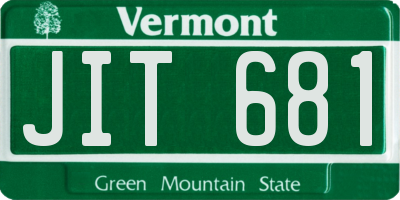 VT license plate JIT681