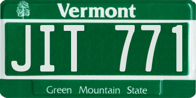 VT license plate JIT771