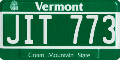 VT license plate JIT773