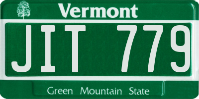VT license plate JIT779