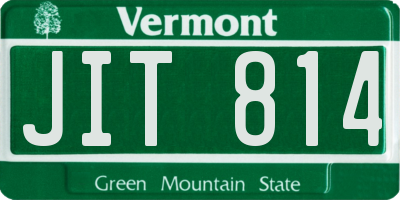VT license plate JIT814