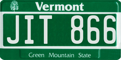 VT license plate JIT866