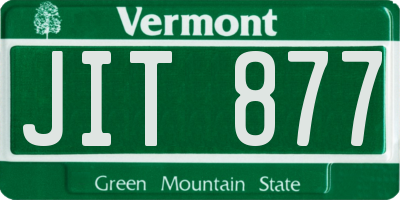 VT license plate JIT877