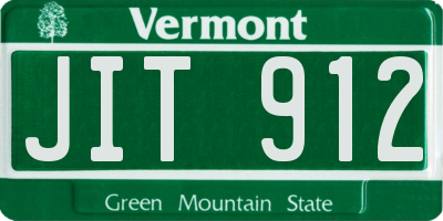 VT license plate JIT912