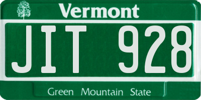 VT license plate JIT928