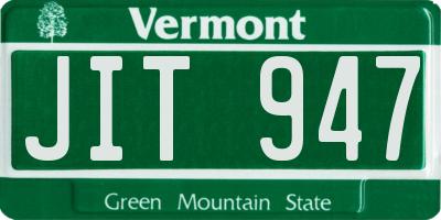 VT license plate JIT947