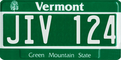 VT license plate JIV124