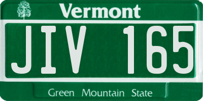 VT license plate JIV165