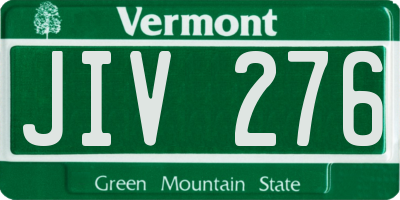 VT license plate JIV276