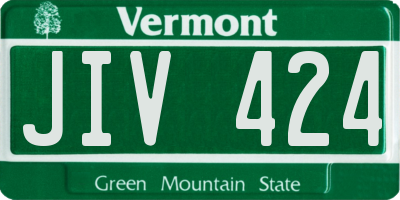 VT license plate JIV424