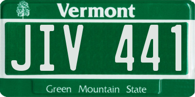 VT license plate JIV441