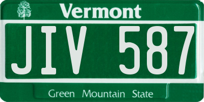 VT license plate JIV587