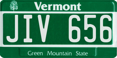 VT license plate JIV656