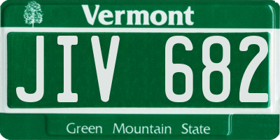 VT license plate JIV682