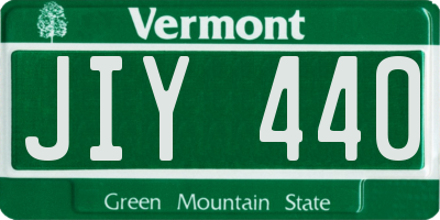 VT license plate JIY440