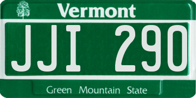 VT license plate JJI290